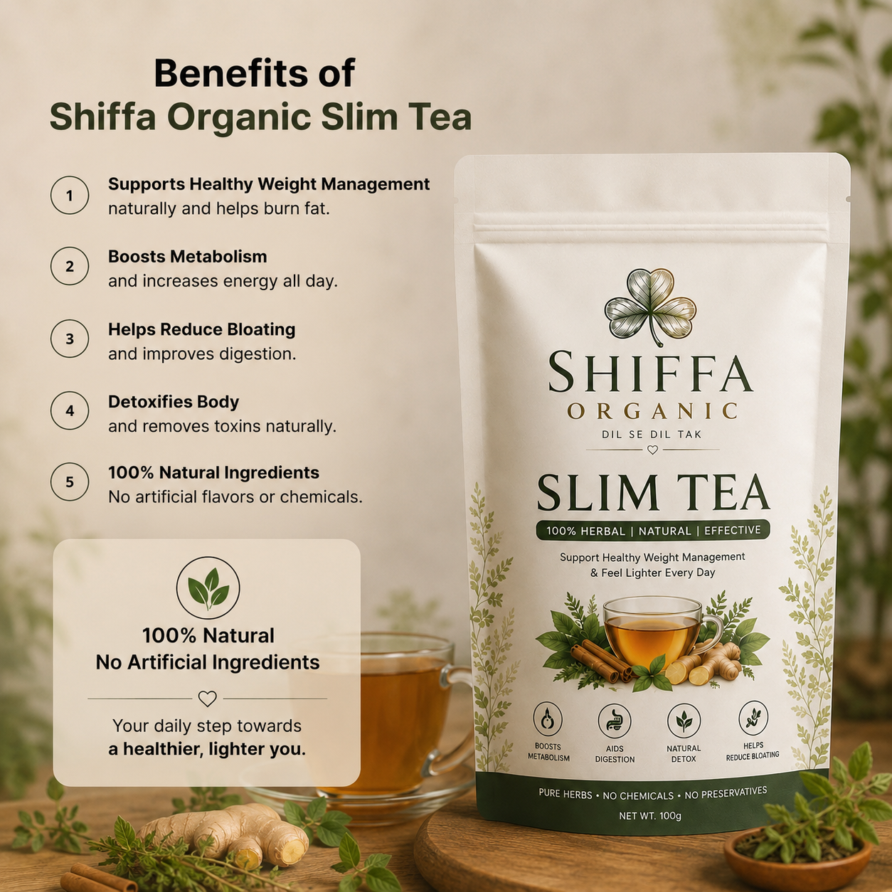 Slim Tea For Weight-Loss and Digestion